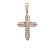 NIPHARIOUS 925 CZ GOLD ICED OUT PENDANT | 9222912