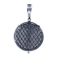OBSIDEAN 925 CZ RHODIUM ICED OUT PENDANT | 9222951