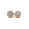 CALLIDORA 925 CZ GOLD ICED OUT EARRINGS | 929732