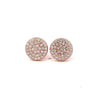 CALLIDORA 925 CZ ROSE GOLD ICED OUT EARRINGS | 929735