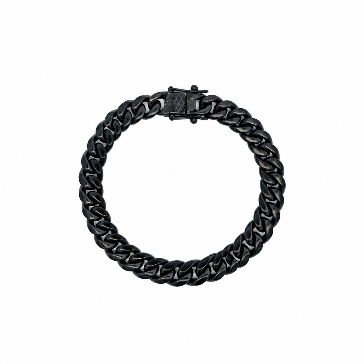 9310483 | Steel Black 8mm 8" Bracelet