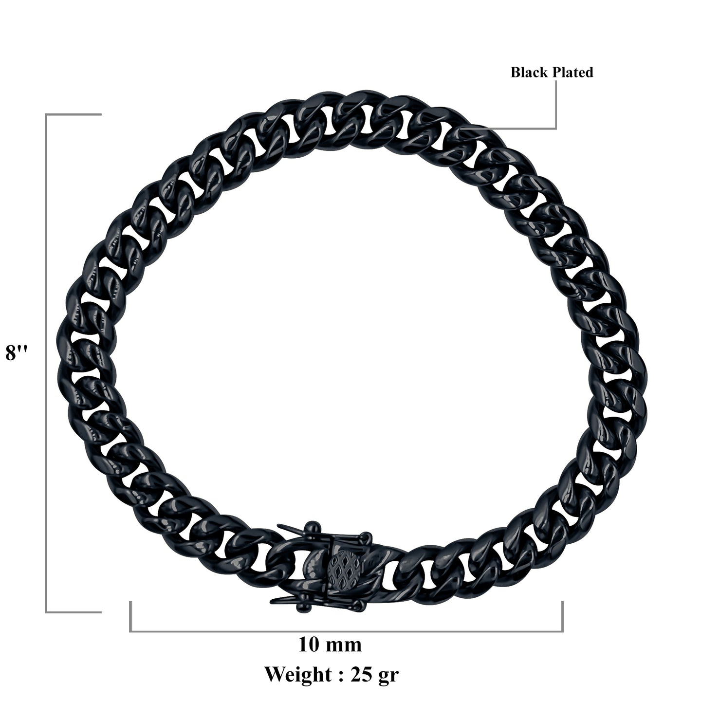 PARADISIACAL 10MM STEEL BRACELET | 9310501