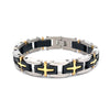 IGNISS STEEL RHODIUM BLACK ICED OUT BRACELET | 9311168