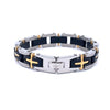 IGNISS STEEL RHODIUM BLACK ICED OUT BRACELET | 9311168