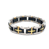 IGNISS STEEL RHODIUM BLACK ICED OUT BRACELET | 9311168