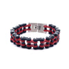 OSCURO STEEL RED BLACK ICED OUT BRACELET | 9311176