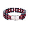 OSCURO STEEL RED BLACK ICED OUT BRACELET | 9311176