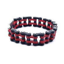 OSCURO STEEL RED BLACK ICED OUT BRACELET | 9311176