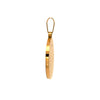 CLARION STAINLESS GOLD BLACK STEEL ICED OUT PENDANT | 9311182