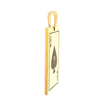 LUSTRUM STAINLESS GOLD STEEL ICED OUT PENDANT | 9311192