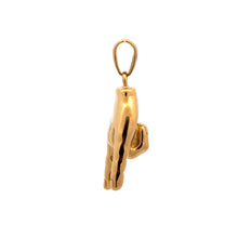 BRUMALIS STAINLESS GOLD STEEL ICED OUT PENDANT | 9311212