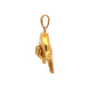 BRUMALIS STAINLESS GOLD STEEL ICED OUT PENDANT | 9311212