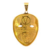 ARCANUM STAINLESS GOLD STEEL ICED OUT PENDANT | 9311272