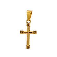 PEEREG STAINLESS GOLD STEEL ICED OUT PENDANT | 9311382