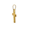 LONE STAINLESS GOLD STEEL ICED OUT PENDANT | 9311412