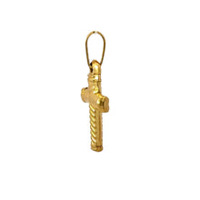 LONE STAINLESS GOLD STEEL ICED OUT PENDANT | 9311412