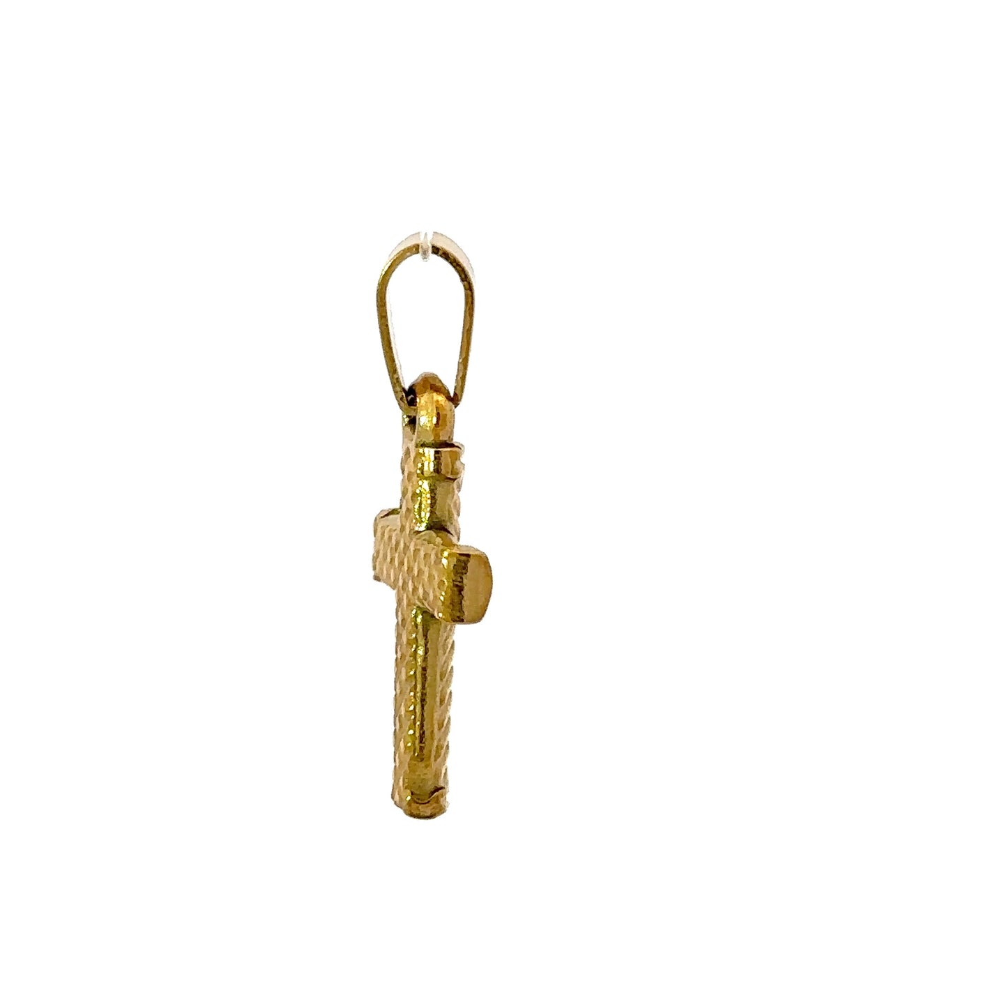 LONE STAINLESS GOLD STEEL ICED OUT PENDANT | 9311412