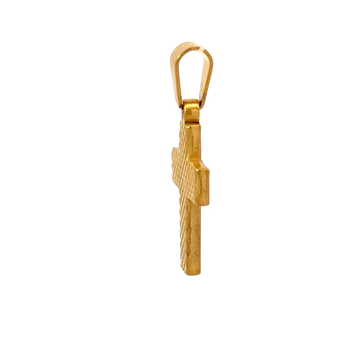 BRISEIS STAINLESS GOLD STEEL ICED OUT PENDANT | 9311432