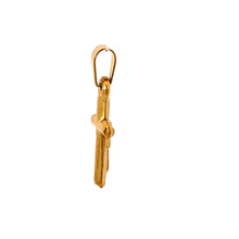 VERITY STAINLESS GOLD STEEL ICED OUT PENDANT | 9311532