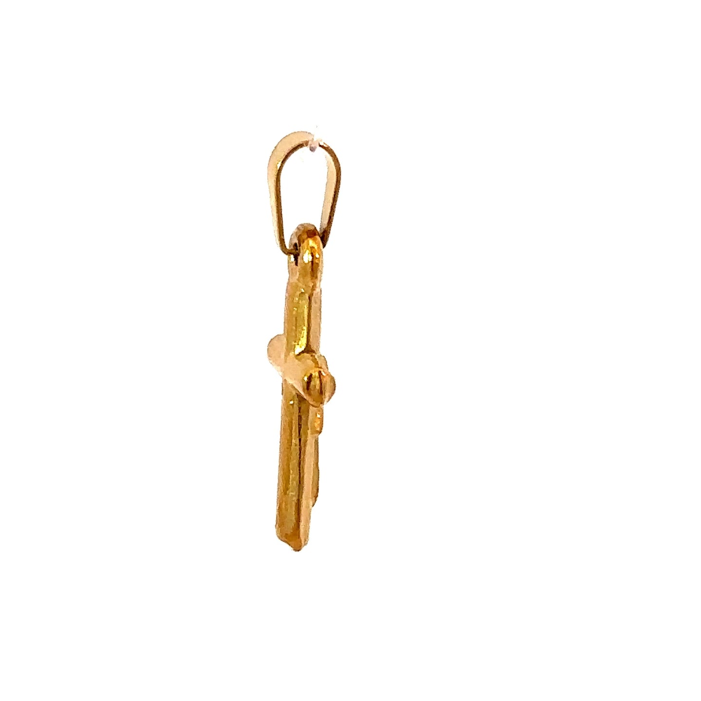 VERITY STAINLESS GOLD STEEL ICED OUT PENDANT | 9311532