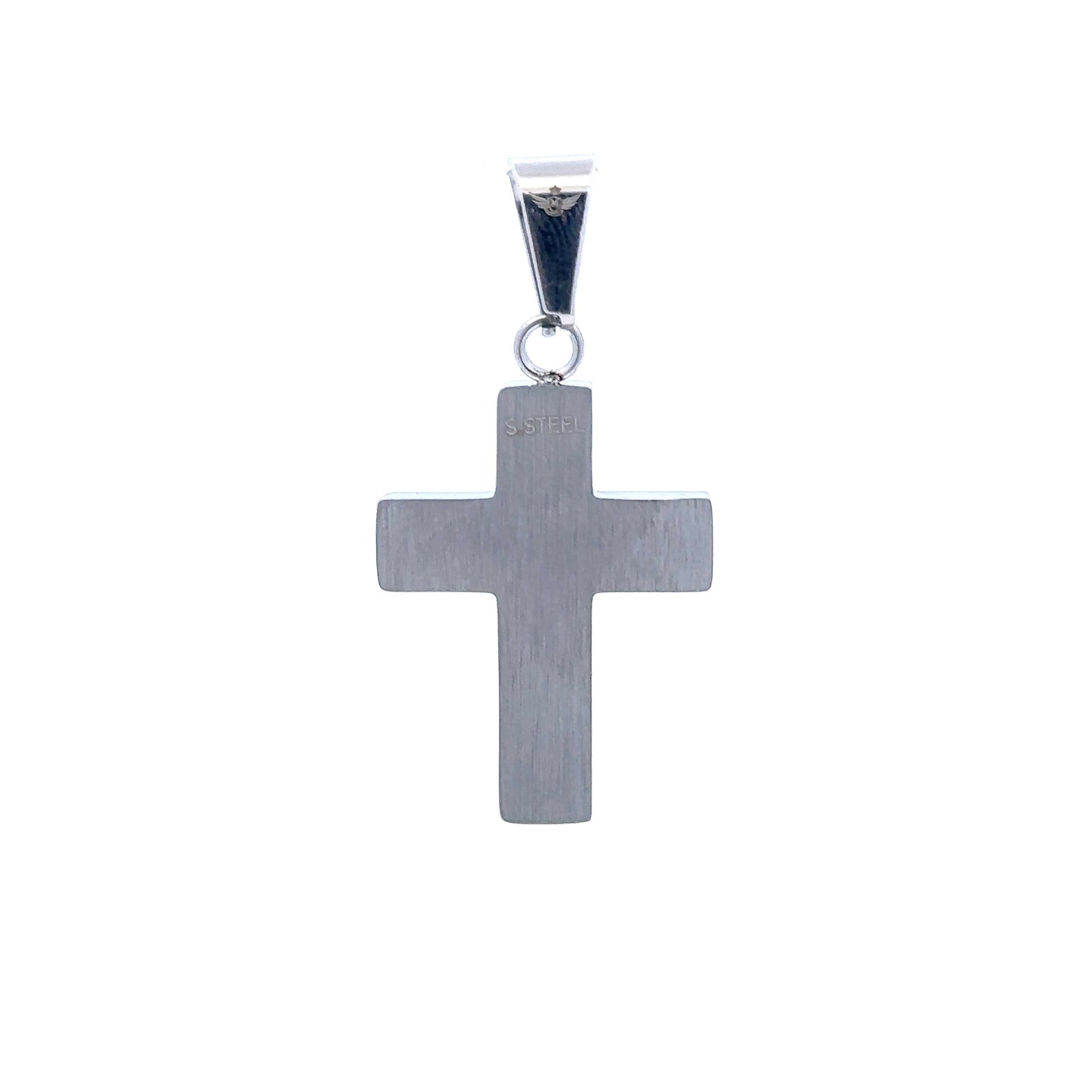 RHOSWEN STAINLESS RHODIUM STEEL ICED OUT PENDANT | 9311571