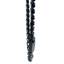 QUINLAN STEEL BLACK ICED OUT CHAIN | 9311591