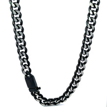 QUINLAN STEEL BLACK ICED OUT CHAIN | 9311591