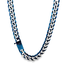 QUINLAN STEEL BLUE ICED OUT CHAIN | 9311592