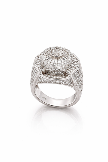 9910021 | 925 Moissanite Rhodium Ring