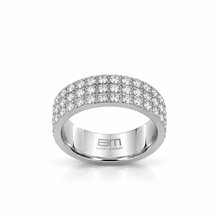 9312881 | Steel Moissanite Rhodium Ring