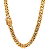 NERYZ 8MM 20" GOLD CUBAN ICED OUT CHAIN I 950742