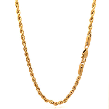 GAIA 4MM GOLD ROPE ICED OUT CHAIN I 950872