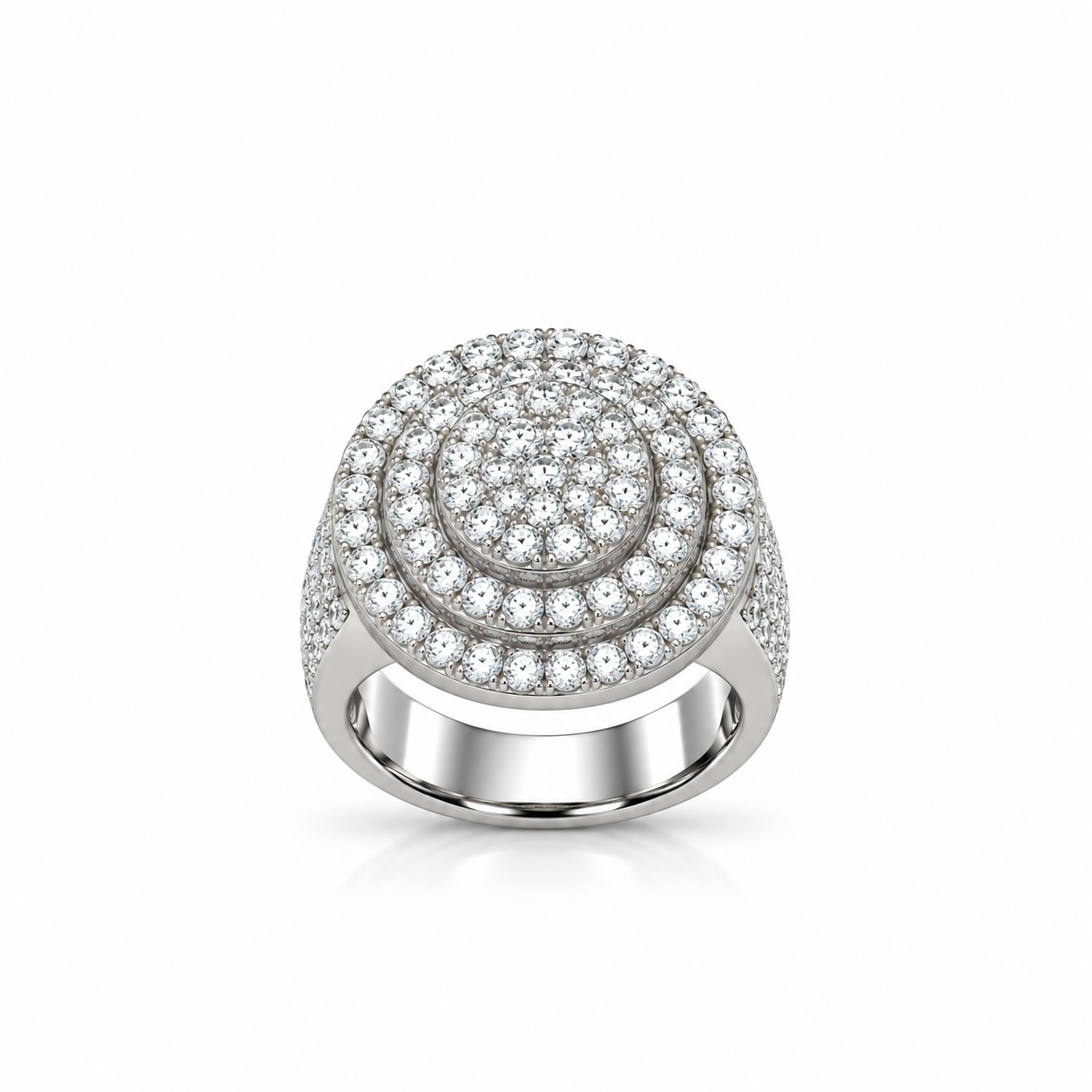 9911721 | 925 Moissanite Rhodium Ring