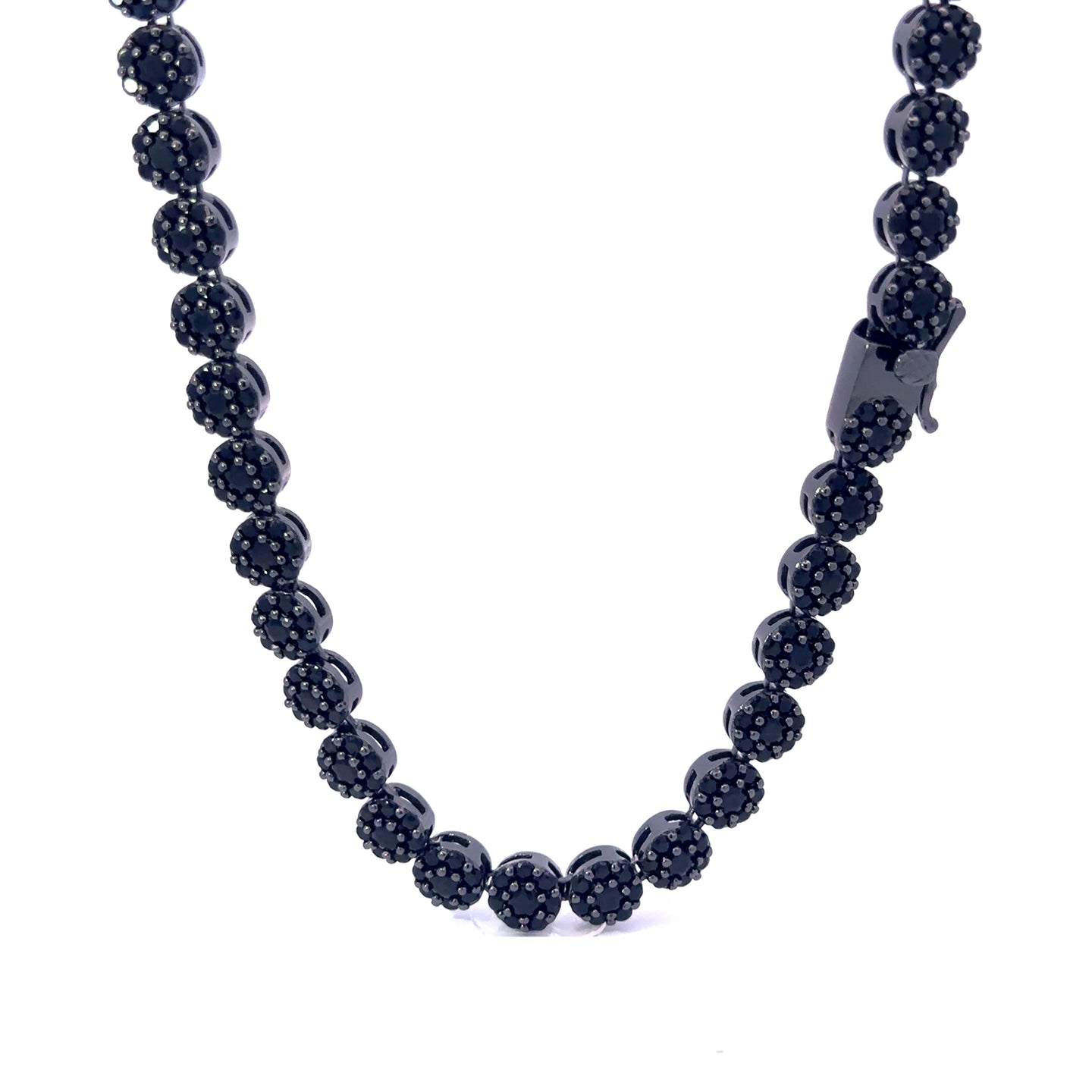 MISTRAL 7MM CZ BLACK BRASS ICED OUT CHAIN | 961633