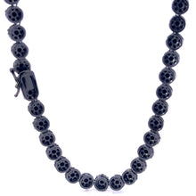 MISTRAL 7MM CZ BLACK BRASS ICED OUT CHAIN | 961633