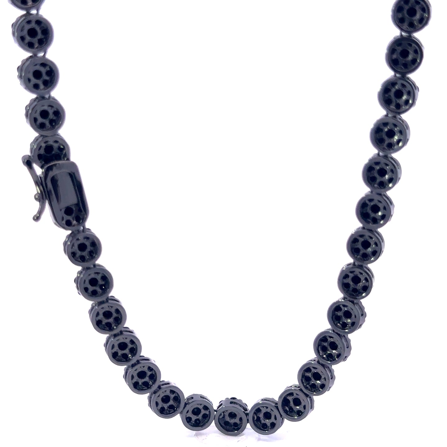 MISTRAL 7MM CZ BLACK BRASS ICED OUT CHAIN | 961633