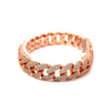 JORVIK 12MM CZ BRASS ROSE GOLD ICED OUT BRACELET  I 963455