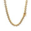 MISTRAL 7MM CZ GOLD BRASS ICED OUT CHAIN | 963552