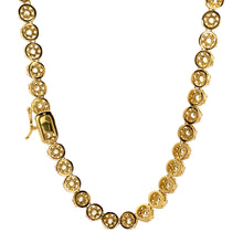 MISTRAL 7MM CZ GOLD BRASS ICED OUT CHAIN | 963552