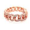 FENRIS 18MM CZ BRASS ROSE GOLD ICED OUT BRACELET  I 963565