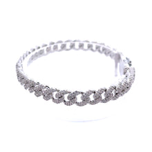 ZANO 6MM CZ BRASS RHODIUM ICED OUT BRACELET  I 963581