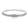 ZANO 6MM CZ BRASS RHODIUM ICED OUT BRACELET  I 963581