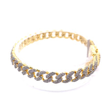 ZANO 6MM CZ BRASS GOLD ICED OUT BRACELET  I 963582