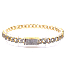 ZANO 6MM CZ BRASS GOLD ICED OUT BRACELET  I 963582