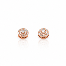 991625 | 925 Moissanite Rose Gold Earrings
