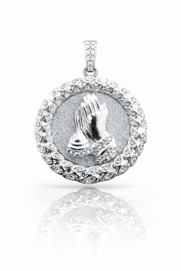980441 | 0.607ctw VS/D 925 LGD Diamond Rhodium Pendant