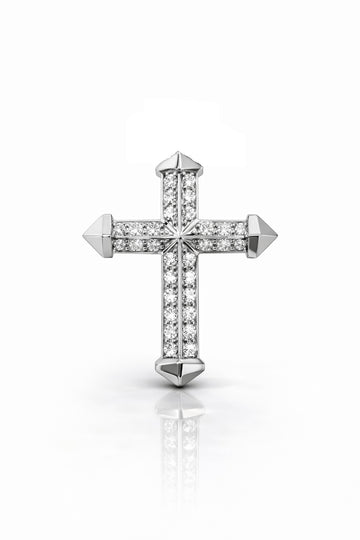 980461 | 0.84ctw VS/D 925 LGD Diamond Rhodium Pendant