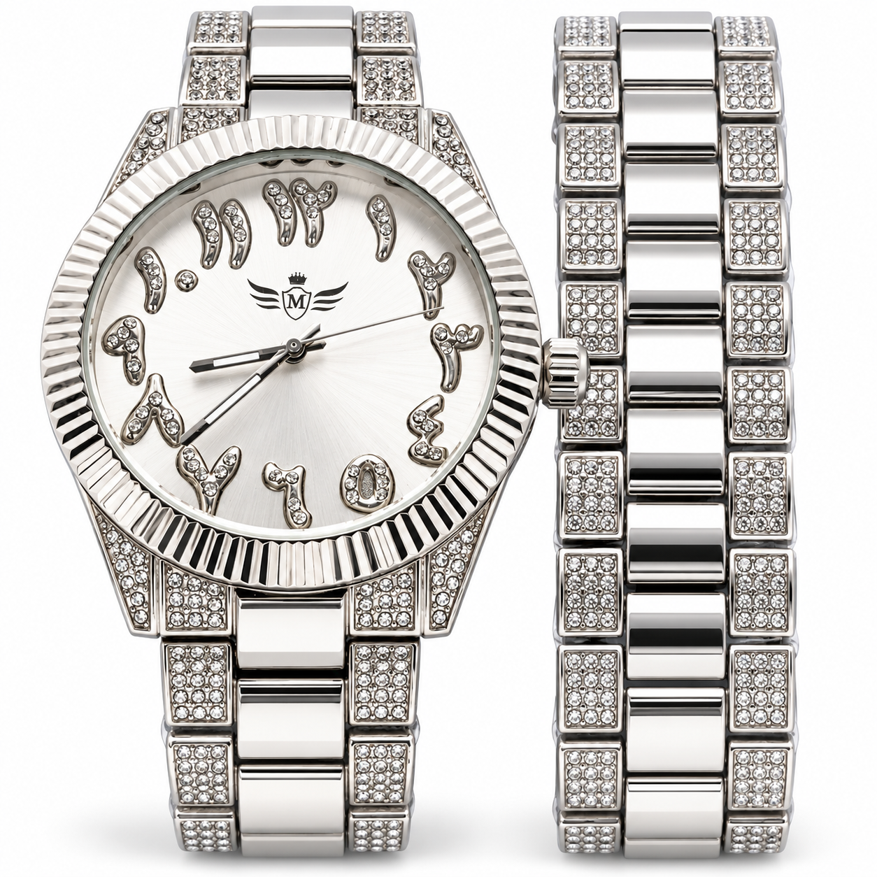 530621 | Ultra Bling Gold White MOP Watch Set