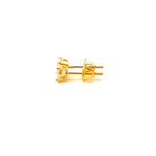 ZYRIEL 0.5 CTW 925 GOLD MOISSANITE ICED OUT EARRING | 991002