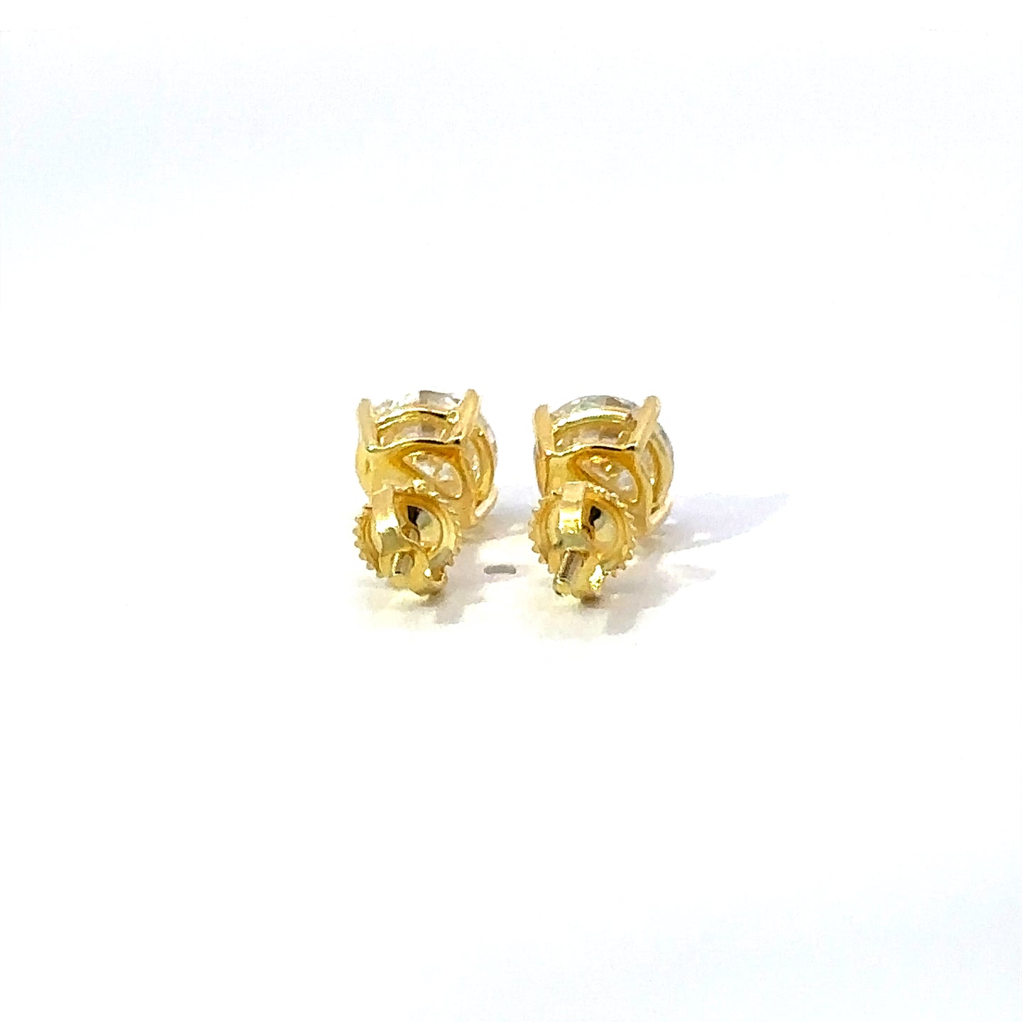 ZYRIEL 0.5 CTW 925 GOLD MOISSANITE ICED OUT EARRING | 991002